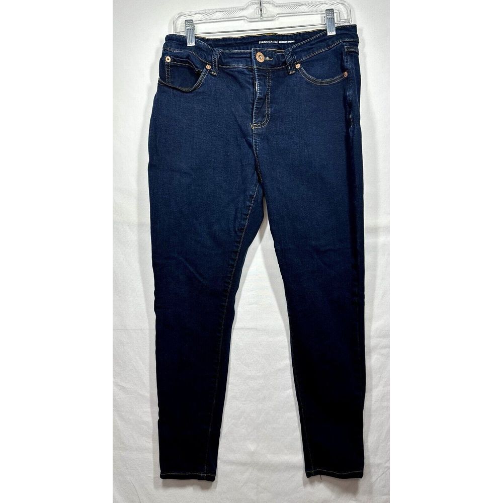INC Denim Jeans Blue Dark Wash Madison Skinny Sz‎ 12P